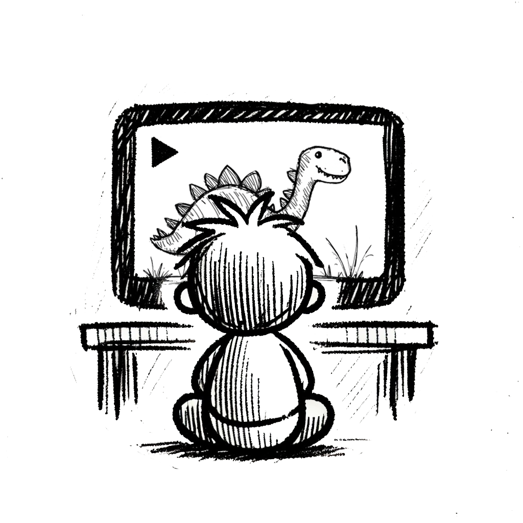 Kind Fernseher Dino_01